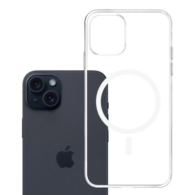 10. Etui 3mk Clear MagCase na Apple iPhone 15 Plus - przezroczyste
