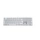 2. CHERRY KC 200 MX klawiatura Uniwersalne USB QWERTZ Niemiecki Srebrny, Biały