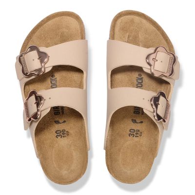 5. Birkenstock klapki ARIZONA FLOWER BUCKLE KIDS 1030439 SANDCASTLE (szerokość standardowa)