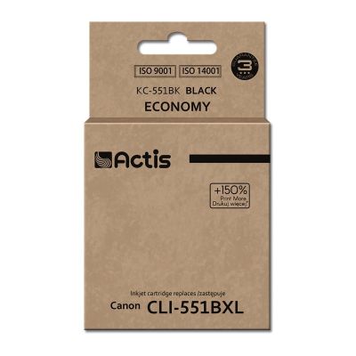 Actis KC-551Bk Tusz (zamiennik Canon CLI-551BK; Standard; 12 ml; czarny)