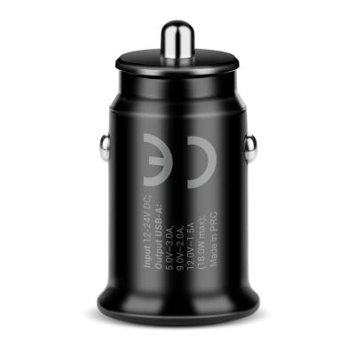 4. EVERACTIVE ŁADOWARKA SAMOCHODOWA 1 X USB CZARNA + KABEL CC-15QC