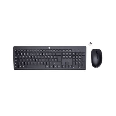 14. Zestaw klawiatura + mysz HP 230 Wireless Mouse and Keyboard Combo bezprzewodowe czarne 18H24AA#ABB