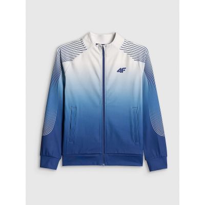 8. Bluza sportowa regular bez kaptura chłopięca 4F 4FJRSS26TFSWM1043-90A