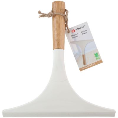 6. ŚCIĄGACZKA WODY Z SZYB I LUSTER Z RĄCZKĄ BAMBUSOWĄ ALPINA