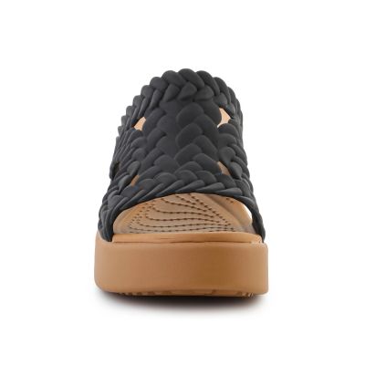 2. Klapki Crocs Brooklyn Woven Slide Heel W 209979-001