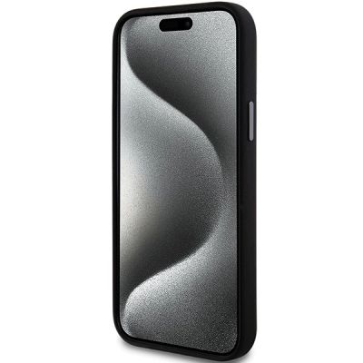 5. Etui DKNY Liquid Silicone Metal Logo na iPhone 15 / 14 / 13 - czarne