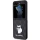 6. Etui Karl Lagerfeld Saffiano Monogram Choupette Pin na Samsung Galaxy Z Flip 5 - czarne