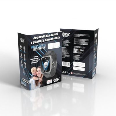 3. Smartwatch dla dziecka KiDiZ Basic czarny