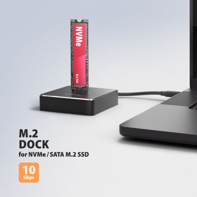 3. Axagon ADSA-M2C11 stacja dokująca do dysków twardych USB 3.2 Gen 2 (3.1 Gen 2) Type-C Czarny