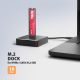 3. Axagon ADSA-M2C11 stacja dokująca do dysków twardych USB 3.2 Gen 2 (3.1 Gen 2) Type-C Czarny