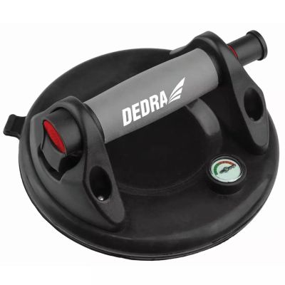 Przyssawka DEDRA DED06P30 z pompką podciśnieniową i manometrem (200mm, 120kg)