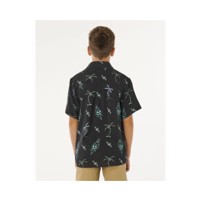 3. Koszula chłopięca RIP CURL Eternal Shred Ss Shirt-Boy czarna