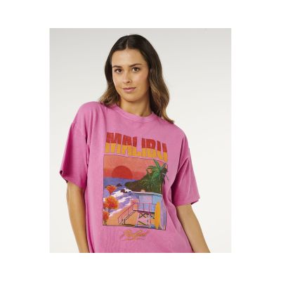 4. Koszulka damska RIP CURL Hayley O Heritage Tee różowa