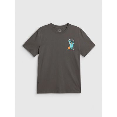 5. T-shirt regular z nadrukiem męski 4F 4FRSS26TTSHM4301-22S