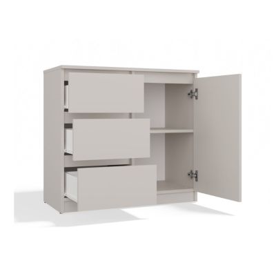 3. KOMODA 1 DRZWI 3 SZUFLADY KASZMIR KOMPLET