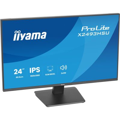 29. iiyama ProLite X2493HSU-B1 monitor komputerowy 60,5 cm (23.8") 1920 x 1080 px Full HD LED Czarny