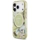 2. Etui Guess IML Glitter Flowers Triangle MagSafe na iPhone 18 Pro Max / 17 Pro Max - zielone