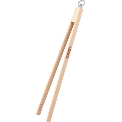2. SZCZYPCE DREWNIANE DO GRILLA 48CM Z OTWIERACZEM