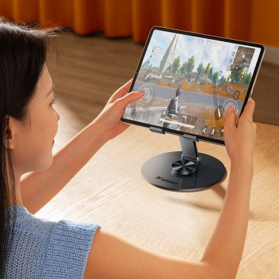10. Stojak na tablet Wozinsky WRS-DSY84SS obrotowy 360° aluminiowy - szary