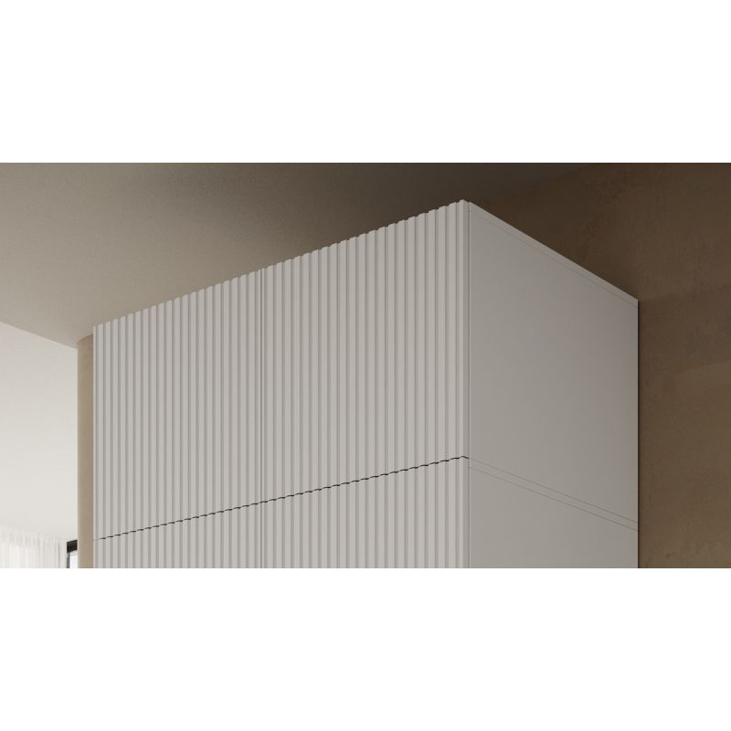 3. Szafa PAFOS 2D NADSTAWKA 90x55,5x45 biały mat