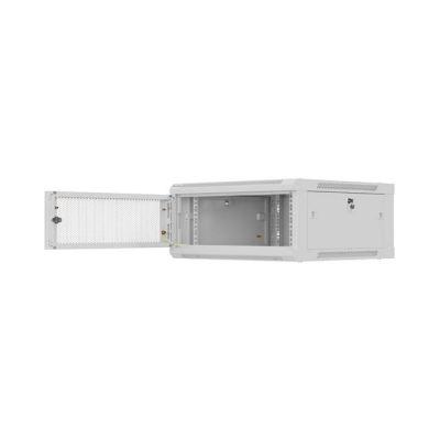 19. LANBERG SZAFA INSTALACYJNA RACK WISZĄCA 19" 4U 600X600 SZARA DRZWI PERFOROWANE (FLAT PACK)