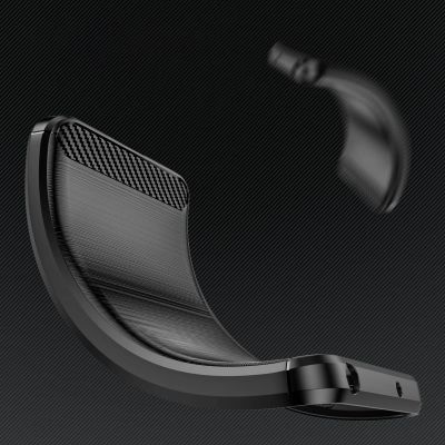 7. Carbon Case etui do Xiaomi Redmi A1+ elastyczny silikonowy karbonowy pokrowiec czarne