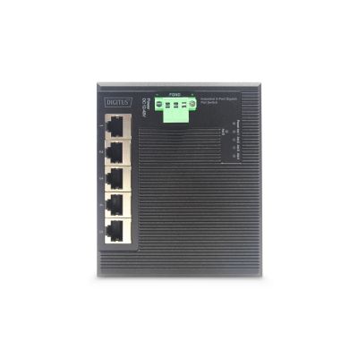 8. Digitus 5-portowy przełącznik sieciowy Gigabit Ethernet, płaski, przemysłowy, niezarządzany