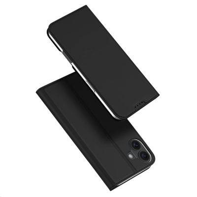 2. Etui Dux Ducis Skin Pro na iPhone 16 Plus z klapką i miejscem na kartę - czarne