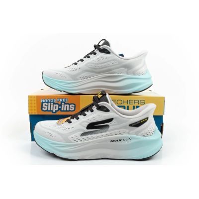 10. Skechers buty sportowe sneakersy męskie Max Run białe SLIP-INS