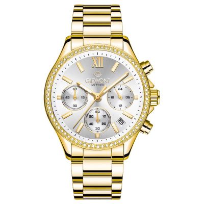 Zegarek Damski Giewont Sapphire Złoto Srebrny GW3670-B2