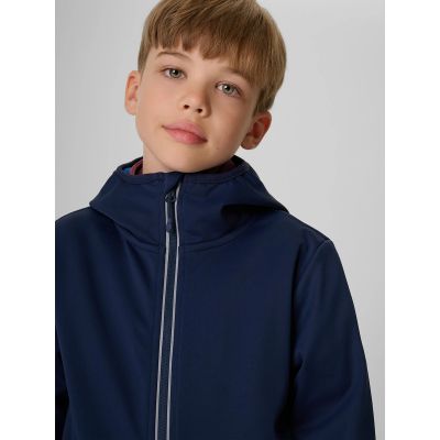 4. Kurtka softshell wiatroodporna membrana 5000 chłopięca 4F 4FJRAW26TSOFM0741-31S