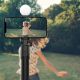 10. Selfie stick WR1YXS teleskopowy tripod 0.71m z okrągłą lampą - czarny