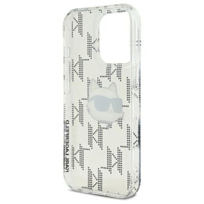 7. Etui Karl Lagerfeld IML Choupette Head Electroplated na iPhone 16 Pro Max - przezroczyste