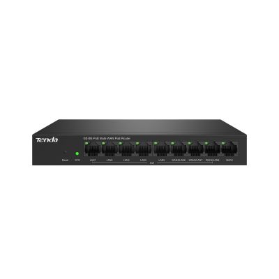 6. Tenda G0-8G-PoE ruter Gigabit Ethernet Czarny