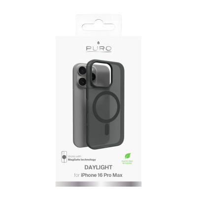 5. Etui silikonowe Puro Daylight MagSafe do iPhone 16 Pro Max - czarne
