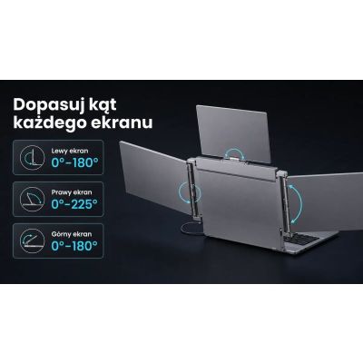 11. EXTRALINK SMART LIFE 16" 2-SCREEN MONITOR FOR LAPTOPS 12" TO 18.5" S11