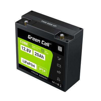 9. GREEN CELL AKUMULATOR LIFEPO4 CUBE 20AH 12V/12.8V 256WH LFPGC12V20AH