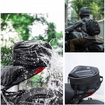 10. Torba Rockbros 30140026001 motocyklowa na bak 35 l - czarna