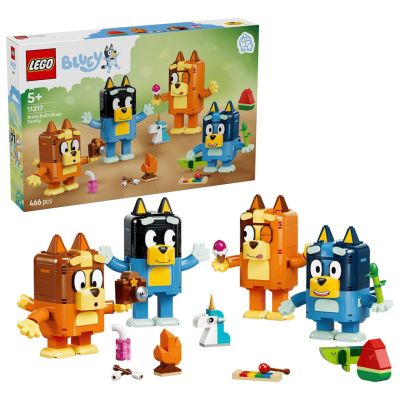 16. LEGO Bluey 11217 - Rodzina Blue z klocków