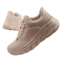 Skechers buty damskie sportowe Bobs B Flex SLIP-INS beżowe wygodne