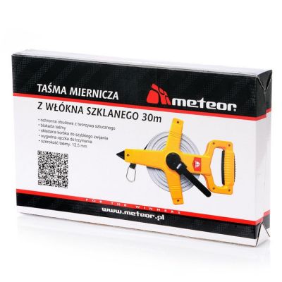 4. Taśma miernicza z rączką Meteor 30m 38307
