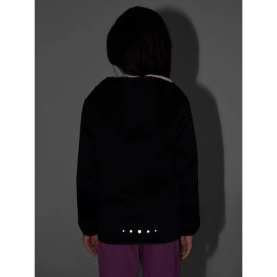 6. Kurtka softshell wiatroodporna membrana 5000 dziewczęc 4F 4FJRAW26TSOFF0738-20S
