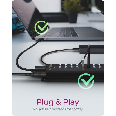 7. ICY BOX Hub 17-Portowy z USB 3.2 Gen