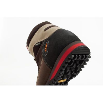 7. Aku Slope Gore-tex buty sportowe trekkingowe męskie skórzane za kostkę brązowe