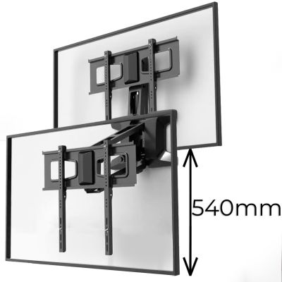 28. MACLEAN UCHWYT DO TV ELEKTRYCZNY NAD KOMINEK 37"-70" 35KG Z PILOTEM MC-891
