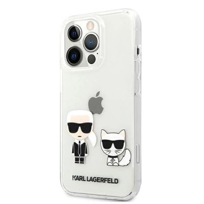 2. Etui Karl Lagerfeld Transparent Karl & Choupette na iPhone 13 Pro / 13 - przezroczyste