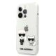 2. Etui Karl Lagerfeld Transparent Karl & Choupette na iPhone 13 Pro / 13 - przezroczyste