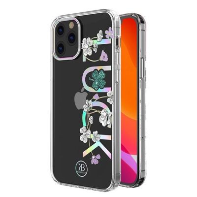 2. Kingxbar Lucky Series etui ozdobione oryginalnymi Kryształami Swarovskiego iPhone 12 mini przezroczysty (Luck)