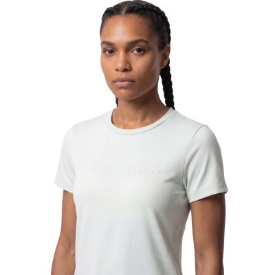 4. Koszulka damska Champion SS Tee jasnozielona 119020 BS232