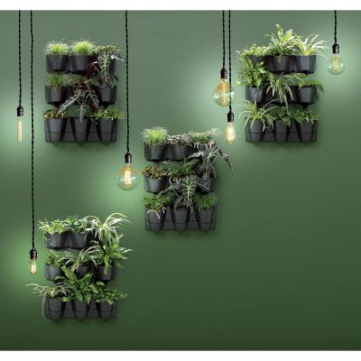 46. KWIETNIK OGRÓD WERTYKALNY WISZĄCY ANTRACYT